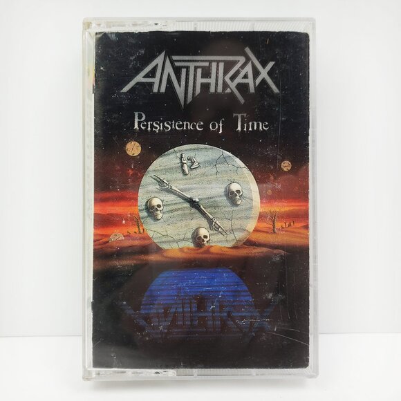 Anthrax Persistence of Time Cassette Tape Thrash Metal Vintage 1990 Tested - Picture 1 of 10
